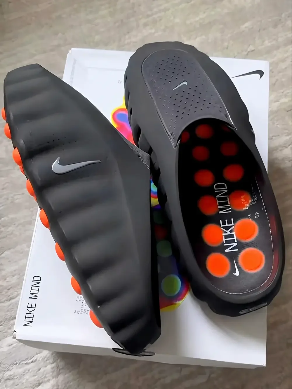New - Nike Mind 001 Slide “Black Chrome”